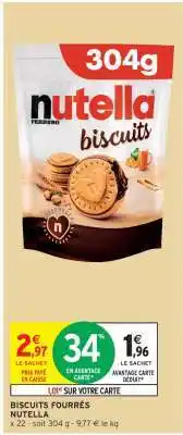 Intermarché BISCUITS FOURRÉS NUTELLA offre