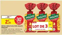 Intermarché PÂTES CRÉATIVES PIPE RIGATE PANZANI offre