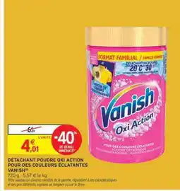 Intermarché DÉTACHANT POUDRE OXI ACTION POUR DES COULEURS ÉCLATANTES VANISH offre