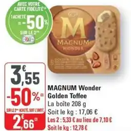 G20 MAGNUM Wonder Golden Toffee offre