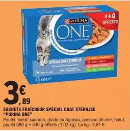 E.Leclerc Express PURINA ONE Sachets fraîcheur spécial chat stérilisé offre