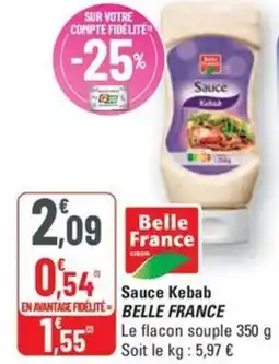 G20 Sauce Kebab BELLE FRANCE offre