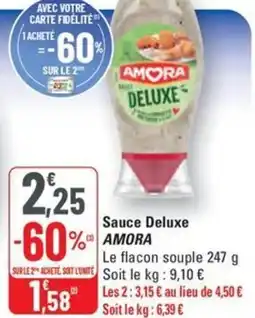 G20 Sauce Deluxe AMORA offre