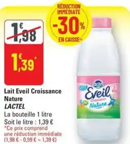 G20 LACTEL Lait Eveil Croissance Nature offre