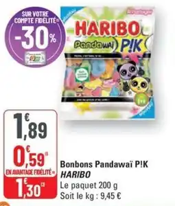G20 HARIBO Pandawaï P!K offre
