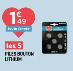 Centrakor Piles bouton lithium offre