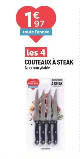 Centrakor Couteaux à steak offre