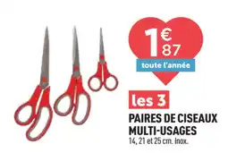 Centrakor Paires de ciseaux multi-usages offre