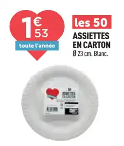 Centrakor Assiettes en carton offre