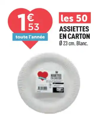 Centrakor Assiettes en carton offre
