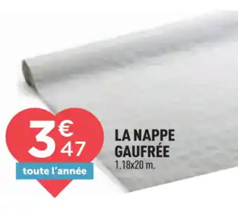 Centrakor La nappe gaufrée offre