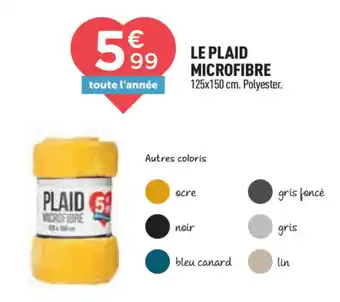 Centrakor Le plaid microfibre offre