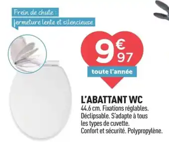 Centrakor L'abattant wc offre