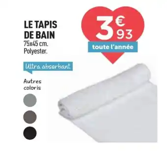 Centrakor Le tapis de bain offre