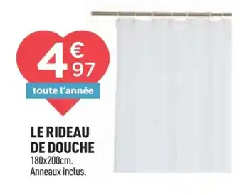 Centrakor Le rideau de douche offre