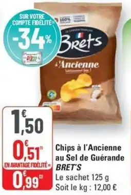 G20 BRET'S Chips à l'ancienne au sel de guérande offre