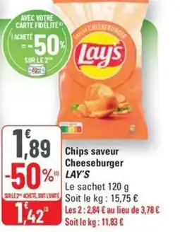 G20 LAY'S Chips saveur Cheeseburger offre