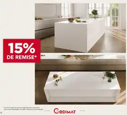 Gedimat 15% de remise sur tous les plans de travail sur la gamme Quartz uniquement de la marque Pierredeplan offre