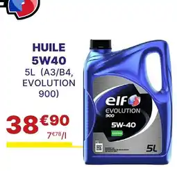 Carter-Cash ELF HUILE 5W40 offre
