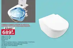 Gedimat Combipack subway 3.0 blanc vil-4670-ts-01 suspendu twistflush ovale abat.Standard offre
