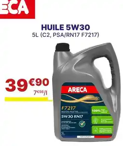 Carter-Cash ARECA Huile 5w30 offre