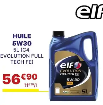 Carter-Cash ELF HUILE 5W30 offre