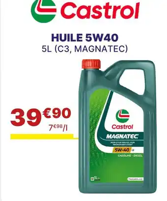 Carter-Cash CASTROL Huile 5W40 offre