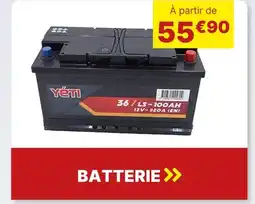 Carter-Cash YETI Batterie offre