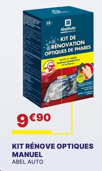Carter-Cash ABEL AUTO Kit rénove optiques manuel offre