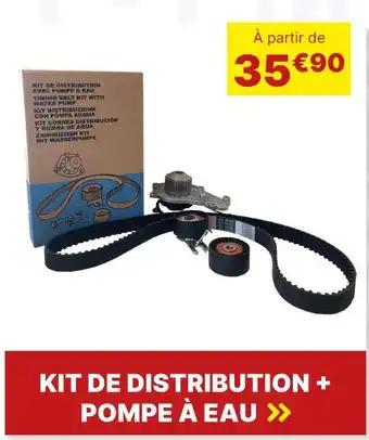 Carter-Cash Kit de distribution + pompe à eau offre