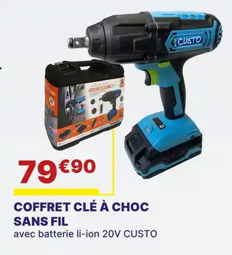 Carter-Cash CUSTO Coffret clé à choc sans fil offre