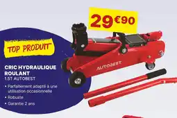 Carter-Cash AUTOBEST Cric hydraulique roulant 1.5T offre