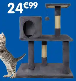 b&m PET EVENT Arbre à chat avec niche et 2 plateaux offre
