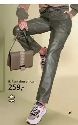 Helline Pantalon en cuir offre