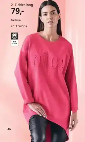 Helline T-shirt long offre