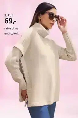 Helline Pull sable chiné offre
