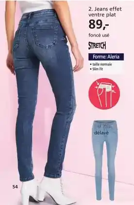 Helline Jeans effet ventre plat offre