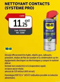 DomPro Wd-40 - net toyani contacts (systeme pro) offre