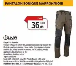 DomPro Oxford - pantalon sonique marron/noir offre