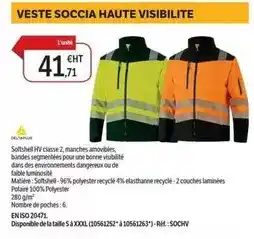 DomPro Polaire - veste soccia haute visibilite offre