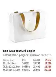 Retif Prime - sac luxe texturé sapin offre
