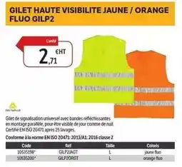 DomPro Orange - gilet haute visibilite jaune / fluo gilp2 offre