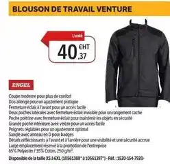 DomPro Facile - blouson de travail venture offre