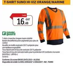 DomPro Maille - t-shirt suno hi-viz orange/marine offre