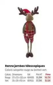 Retif Prime - renne jambes télescopiques offre