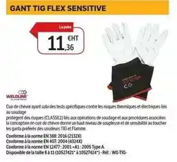 DomPro Gant tig flex sensitive offre