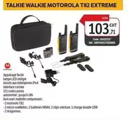 DomPro Motorola - talkie walkie motorola t82 extreme offre