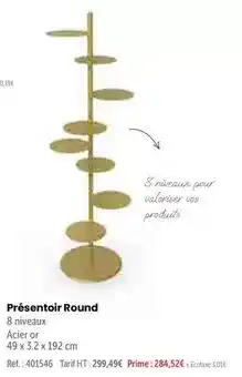 Retif Prime - présentoir round offre