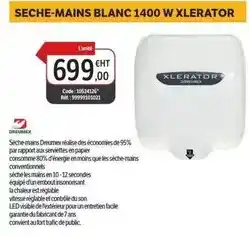 DomPro Facile - seche-mains blanc 1400 w xlerator offre