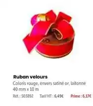 Retif Prime - ruban velours offre